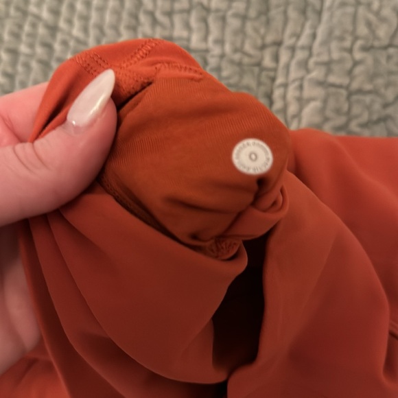 Orange lulu leggings. Only worn once. - Picture 3 of 3